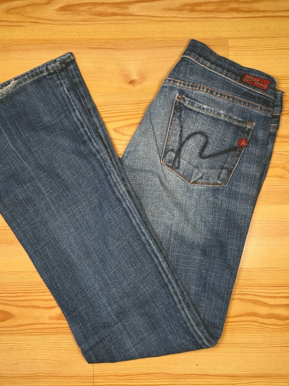 Citizens of Humanity Kelly Low Waist Jeans Womens 26 Blue Medium Wash USA